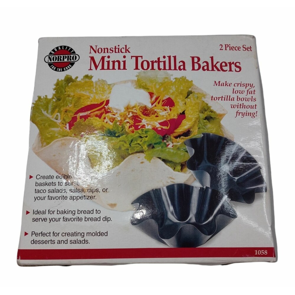 NONstick Mini Tortilla Bakers, 2piece set by Norpro